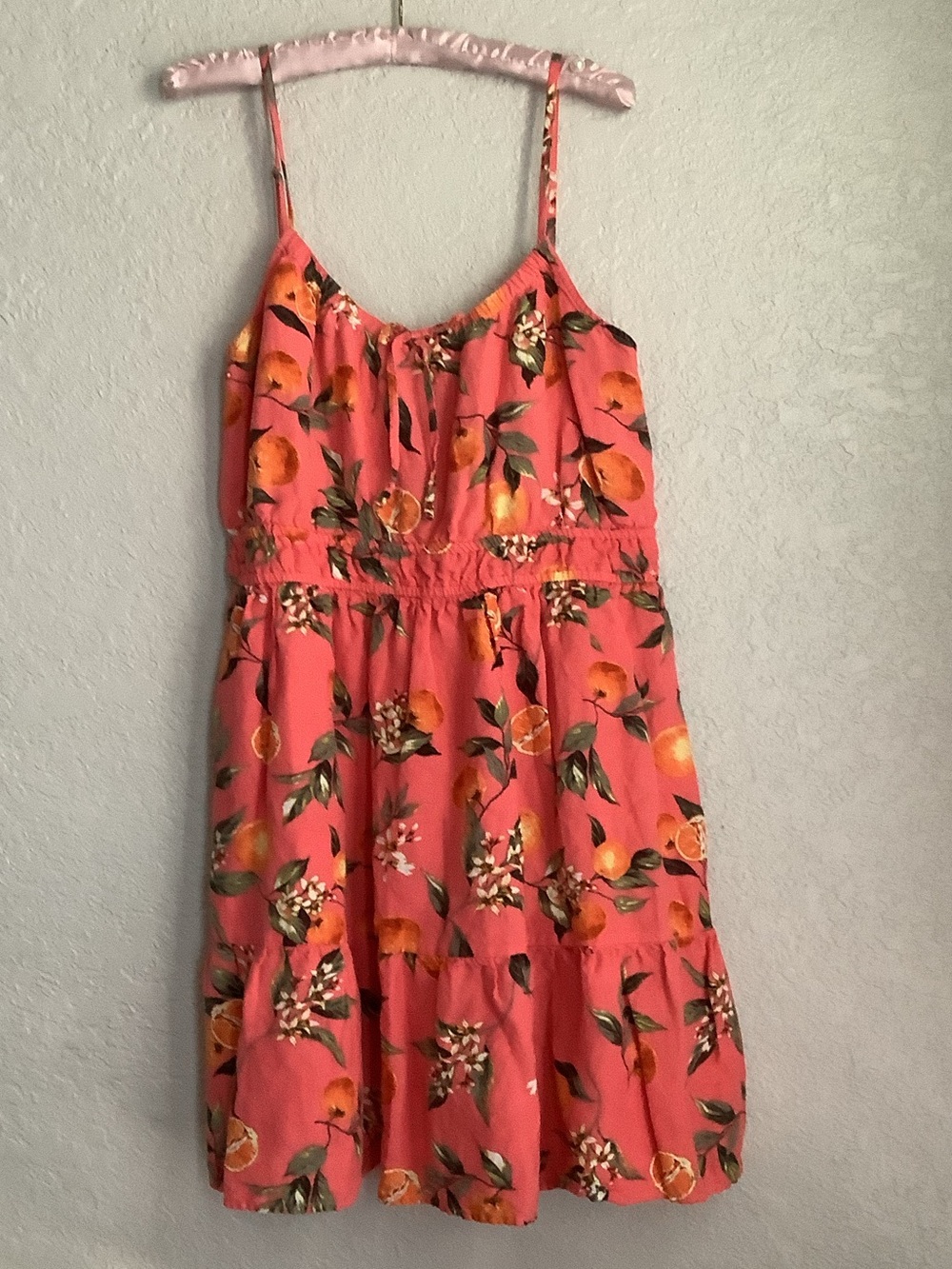 LOFT Coral Floral Sundress
